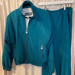 Vintage Teal Track Suit
